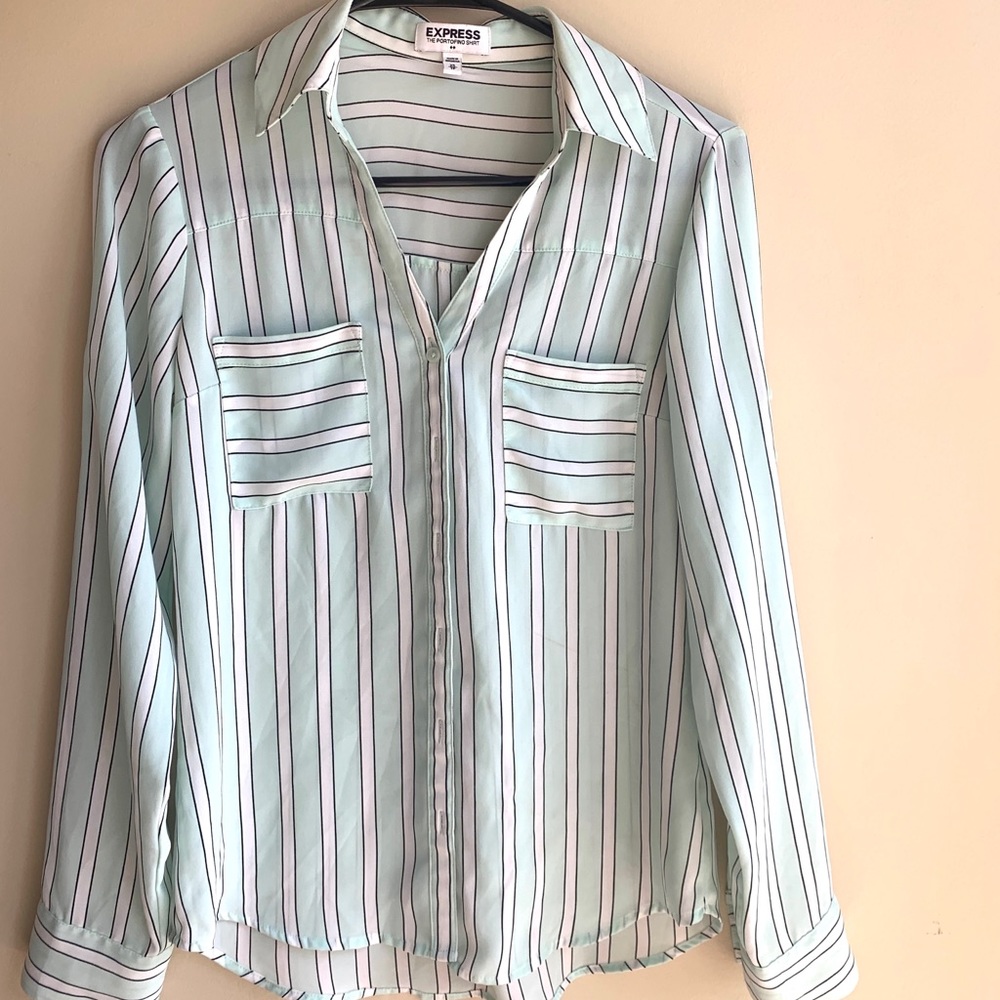 Express Portofino Striped Long Sleeve